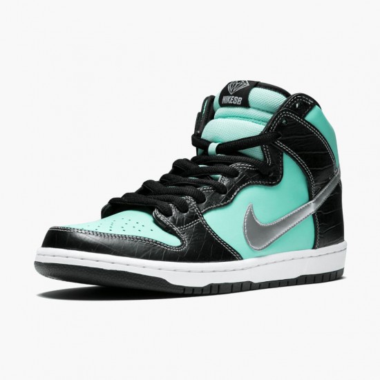 Replica Nike Women's/Men's Dunk SB High Diamond Supply Co Tiffany 653599 400