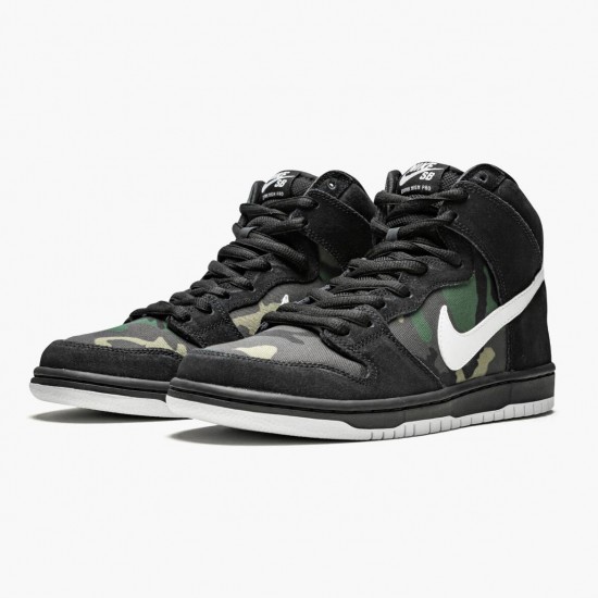 Sale Cheap Nike Women's/Men's SB Dunk High Camo CT6680 100