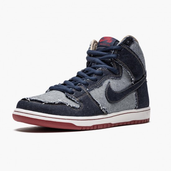 Top Version Nike Men's SB Dunk High Reese Forbes Denim CT6680 100