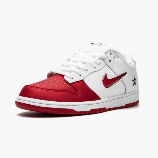 Repsshoes Nike Men's SB Dunk Low Supreme Jewel Swoosh Red CK3480 600