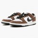 Top Version Nike Men's SB Dunk Low White Black Trail End Brown 304292 102