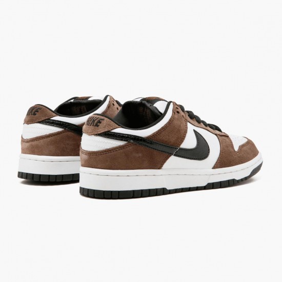 Top Version Nike Men's SB Dunk Low White Black Trail End Brown 304292 102