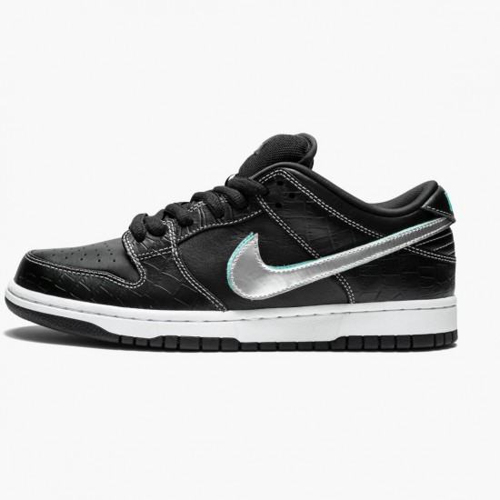 Top Version Nike Women's/Men's SB Dunk Low Diamond Supply Co Black Diamond BV1310 001