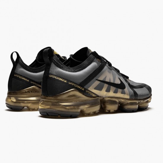 Repsneakers Nike Women's/Men's Air VaporMax 2019 Black Metallic Gold AR6631 002