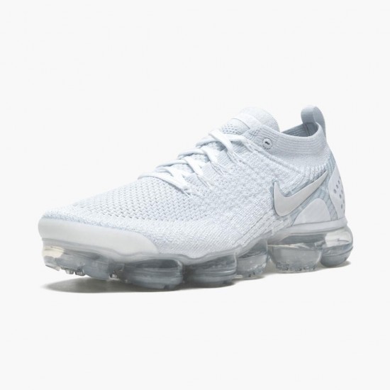 Top Quality Nike Women's/Men's Air VaporMax Flyknit 2 White Vast Grey 942842 105