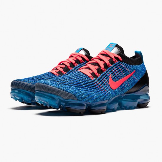 Top Version Nike Men's Air VaporMax Flyknit 3 Blue Fury AJ6900 401