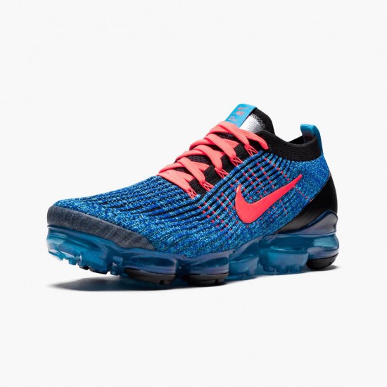 Top Version Nike Men's Air VaporMax Flyknit 3 Blue Fury AJ6900 401