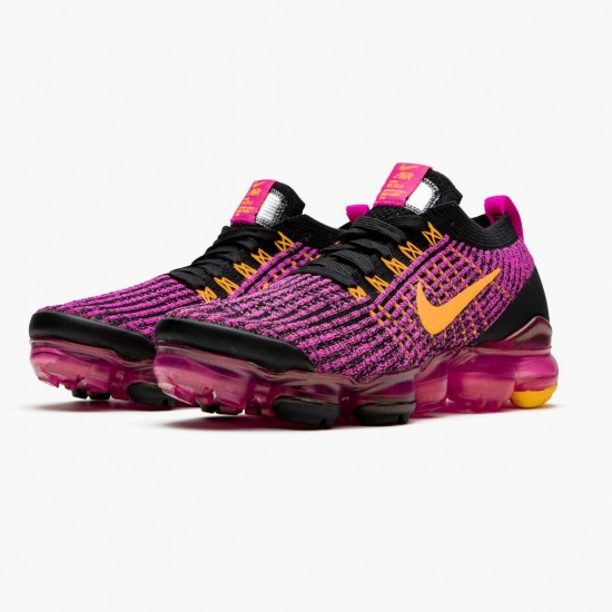 Repsneakers Nike Women's Air VaporMax Flyknit 3 Laser Fuchsia Laser Orange AJ6910 600