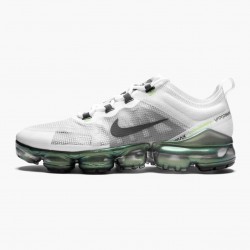 Nike Women's/Men's Air VaporMax 2019 Premium White Platinum Tint Lime Blast AT6810 100