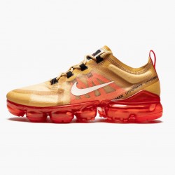 Replica Nike Men's Air VaporMax 2019 Club Gold Ember Glow AR6631 701