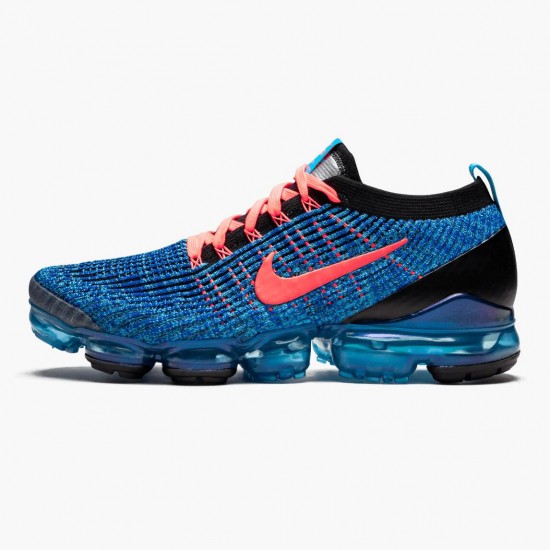 Top Version Nike Men's Air VaporMax Flyknit 3 Blue Fury AJ6900 401